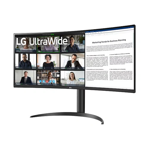 LG UltraWide 34WR55QK-B 34 Inch Curved Monitor